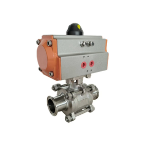Stainless Steel Sanitary Pneumatic Clamp Ball Valve