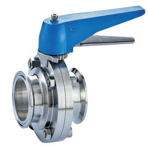 Sanitary Multi Position Duckbill Handle Quick Connect Clamp Butterfly Valve