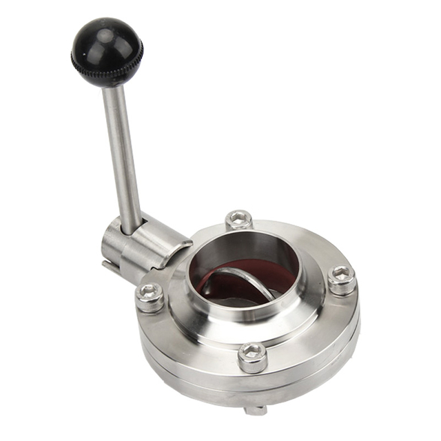 Stainless Steel Sanitary Welded Butterfly Valve
