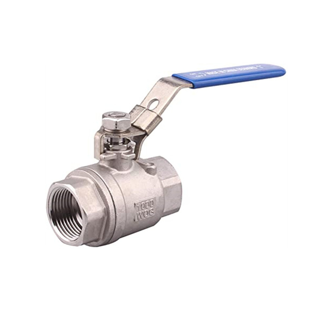 Stainless Steel Industrial Two-Piece Ball Valve with Lock