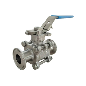 Stainless Steel Sanitary 3-Piece Clamp Ball Valve (Manual)