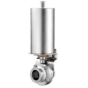 Stainless Steel Sanitary Pneumatic Clamp Butterfly Valve