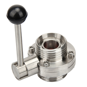 Stainless Steel Sanitary DIN 11851 Male Butterfly Valve