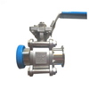 Stainless Steel Sanitary 3-Piece Clamp Ball Valve (Manual)