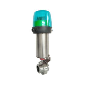 Stainless Steel Sanitary Grade Intelligent Pneumatic Male Butterfly Valve