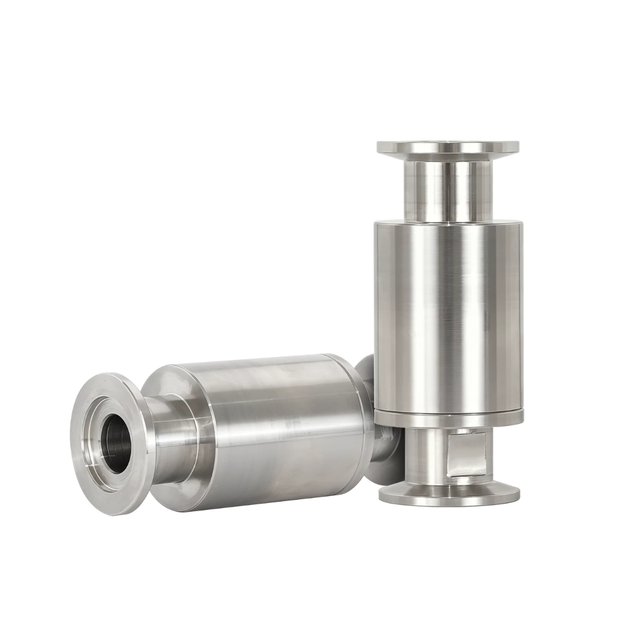 Stainless Steel Vacuum Pump Check Valve / Non-Return Valve / Exhaust One-Way Valve — Quick-Clamp Flange Fitting (K16-K)