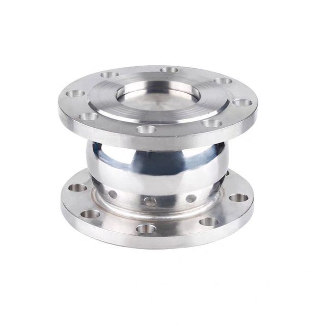 Sanitary Stainless Steel Three-Piece Flange Check Valve (Ball-Type)