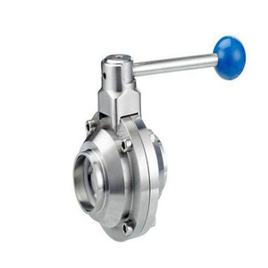 Stainless Steel Sanitary Welded Ball Valve with Butterfly Handle