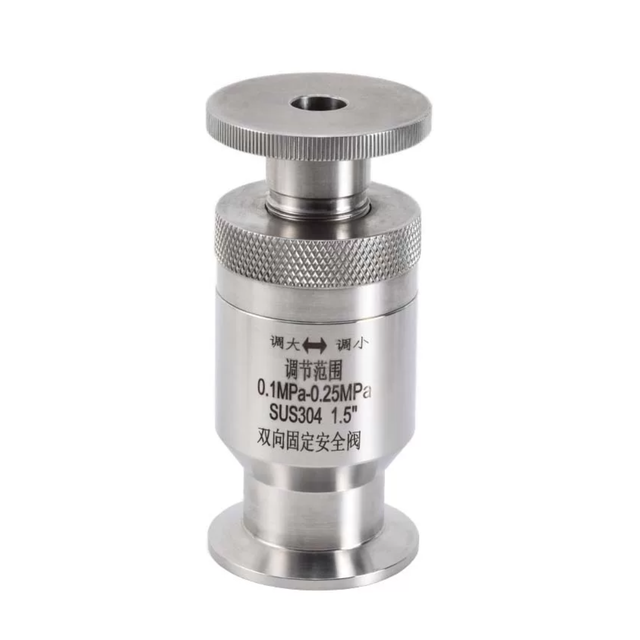 Sanitary Stainless Steel Quick Connect Dual Direction Fixed Pressure Reducing Valve, Breather Valve, Pressure Relief Valve, and Safety Valve