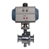 Sanitary Stainless Steel Pneumatic Clamp-Type Ball Valve with Aluminum Actuator