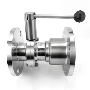 Stainless Steel Sanitary Flange-Type Butterfly Valve and Check Valve Combination (Manual Lever-Operated)