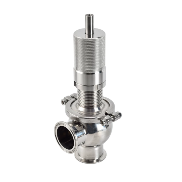 Stainless Steel Quick Connect Safety Valve Sanitary Clamp-Type Pressure Relief Valve Pressure Overflow Valve