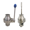 Stainless Steel Sanitary Butterfly-Handle Clamp Ball Valves
