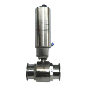 Stainless Steel Sanitary 2-Piece Pneumatic Clamp Ball Valve